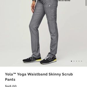 Figs yola skinny scrub pant